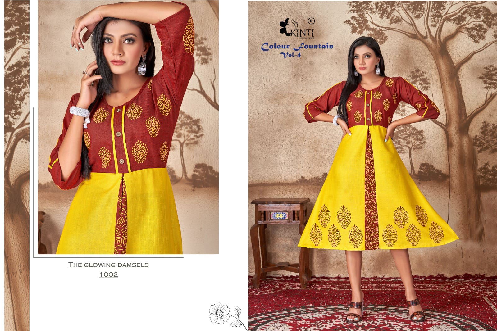 Colour Fountain Vo 4 By Kinti Designer Kurti Catalog